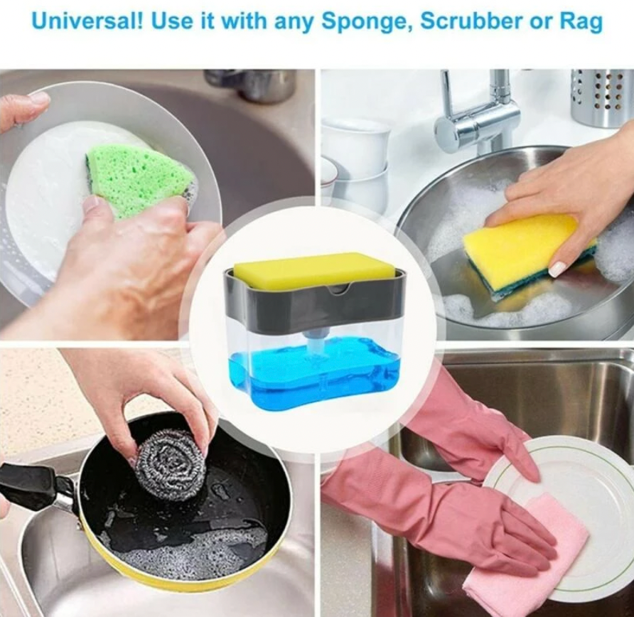 Soap Dispenser & Sponge Holder